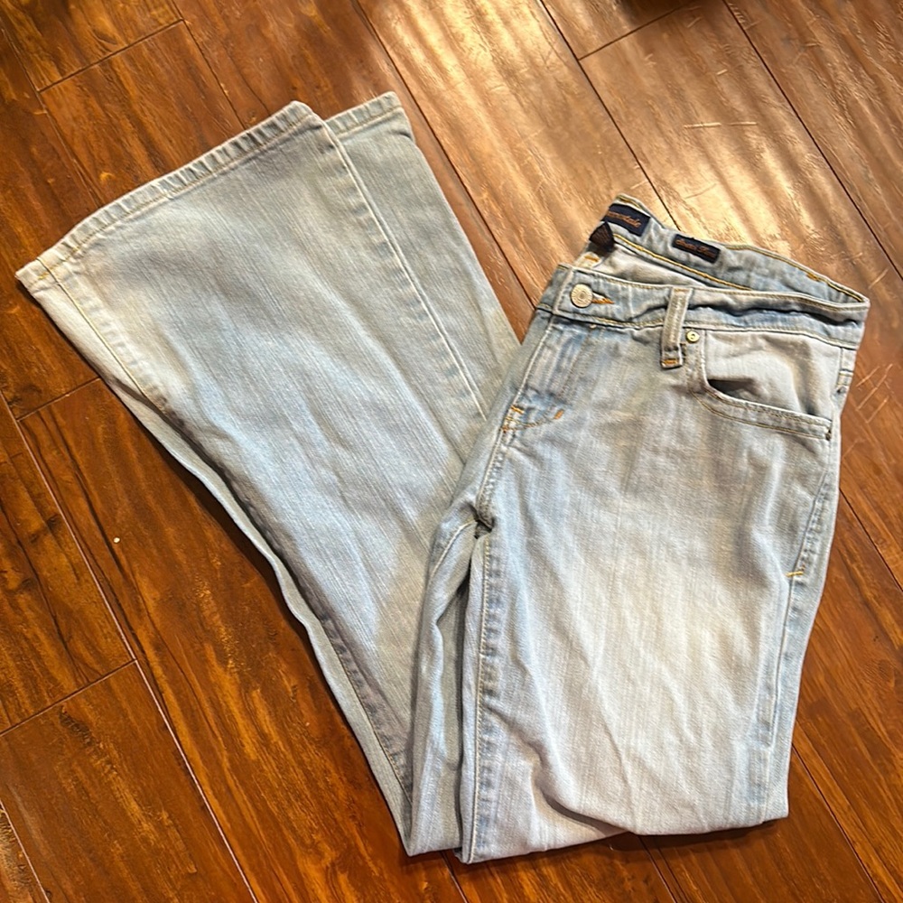 Aeropostale Stretch Flare Jeans Light Wash 9/10 Y2K